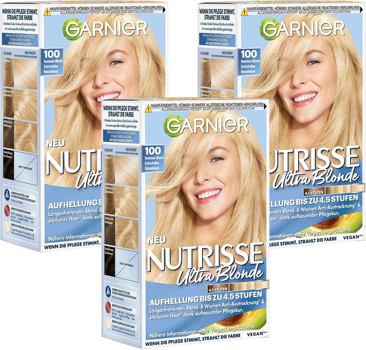 Garnier Nutrisse Ultra Color Permanent Hair Dye, 4.15 Iced Coffee Brown