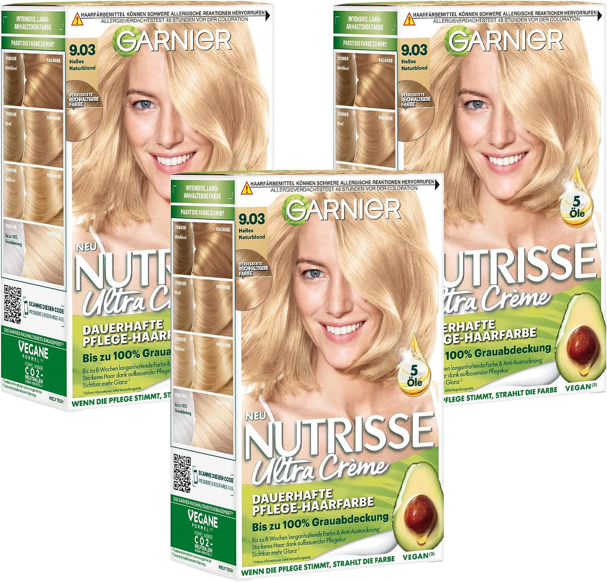 Garnier Nutrisse Ultra Color Permanent Hair Dye, 4.15 Iced Coffee Brown