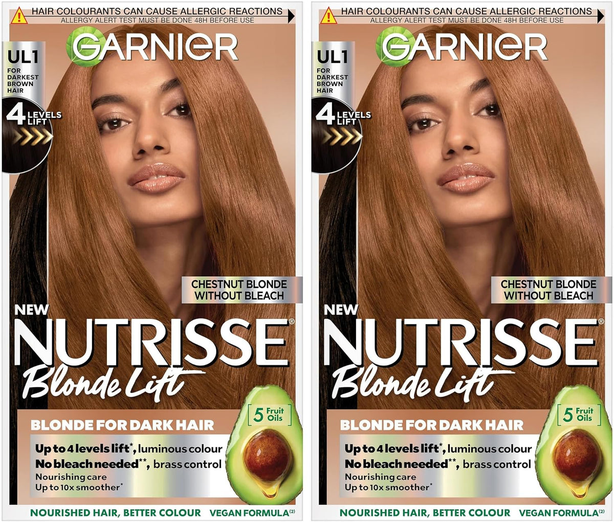 Garnier Nutrisse Ultra Color Permanent Hair Dye, 4.15 Iced Coffee Brown