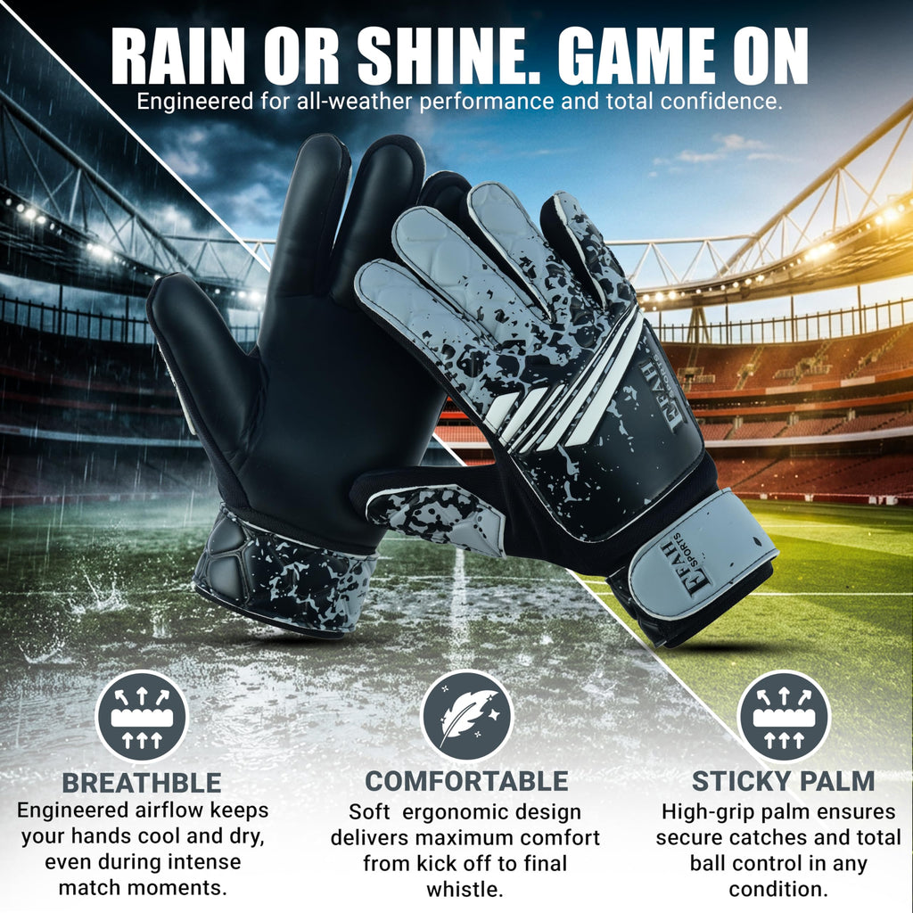 Football Goalkeeper Gloves for Boys Kids Youth with Super Grip