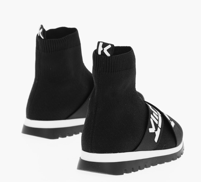 Kenzo Sock Trainers UK 2.5 EU 35 Slip On Logo Sneakers