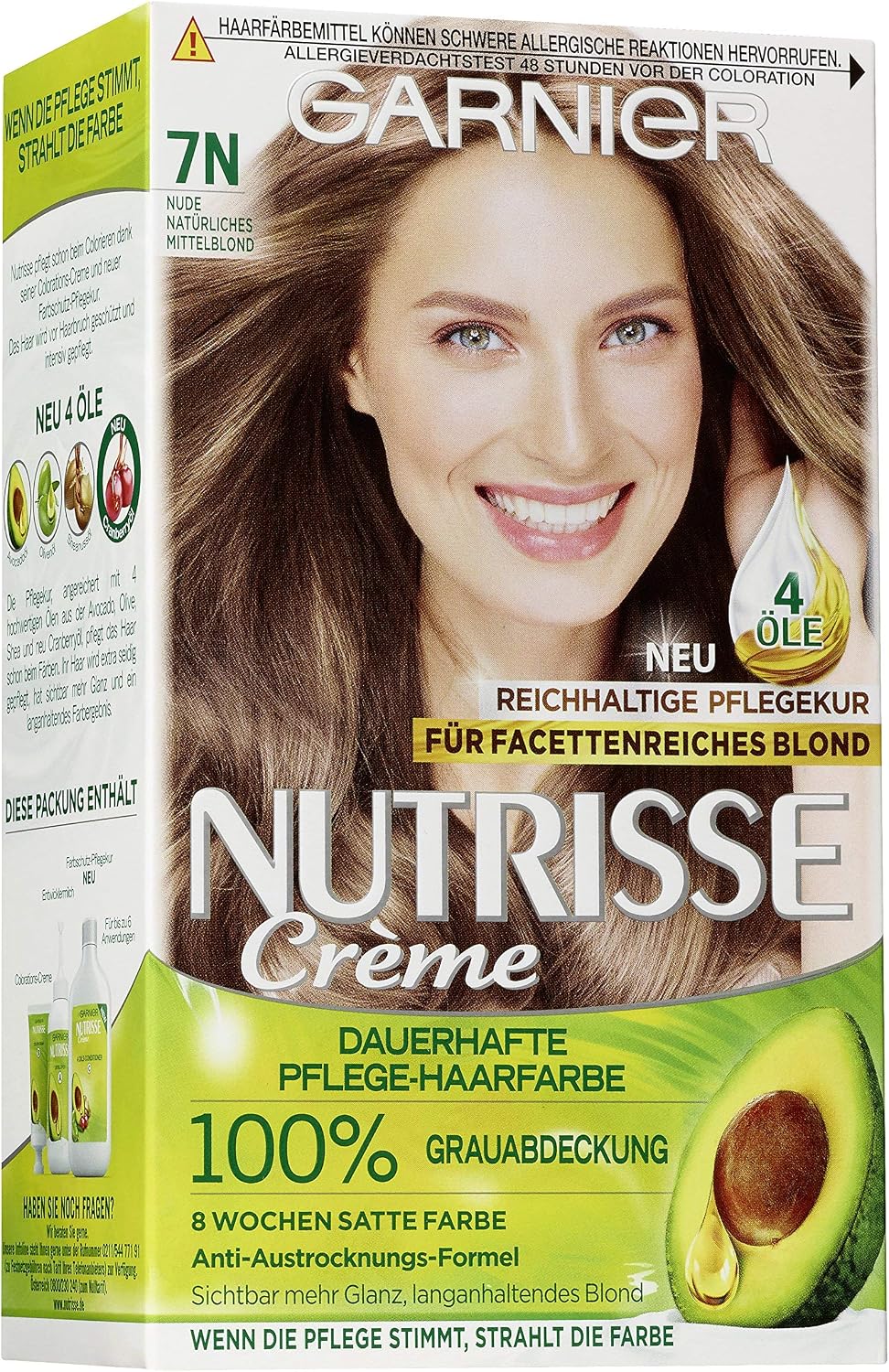 Garnier Nutrisse Ultra Color Permanent Hair Dye, 4.15 Iced Coffee Brown