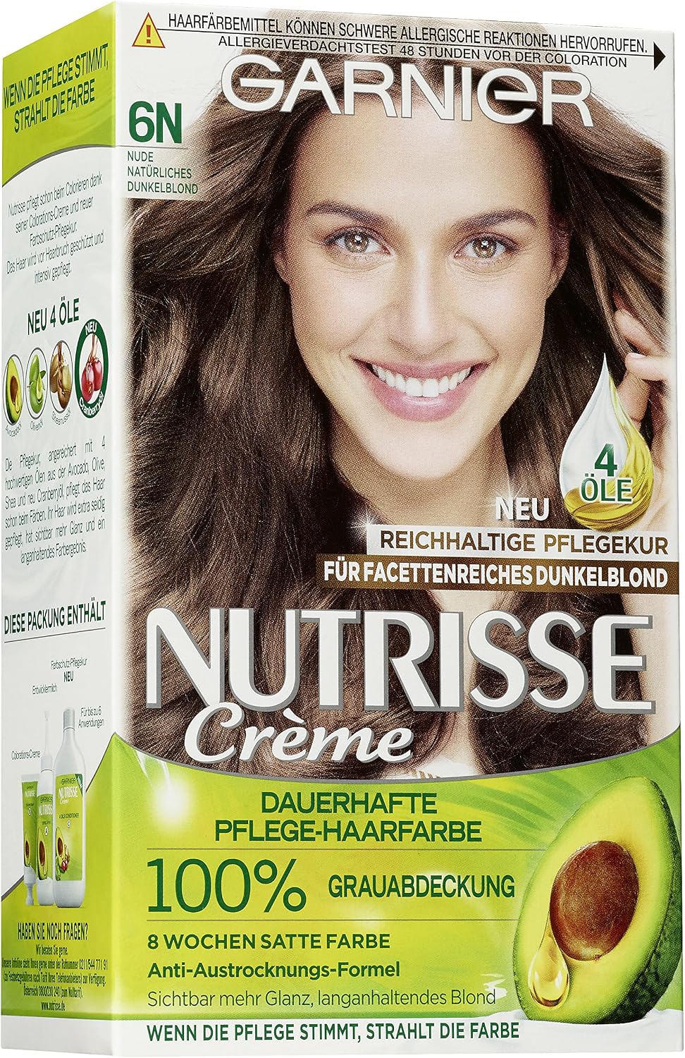 Garnier Nutrisse Ultra Color Permanent Hair Dye, 4.15 Iced Coffee Brown