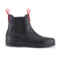 Busby Men's Winter Chelsea Boot, Black Leather