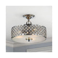 Crystal Ceiling Light 40cm Chrome Modern Chandelier E14 Saint Mossi Living Room