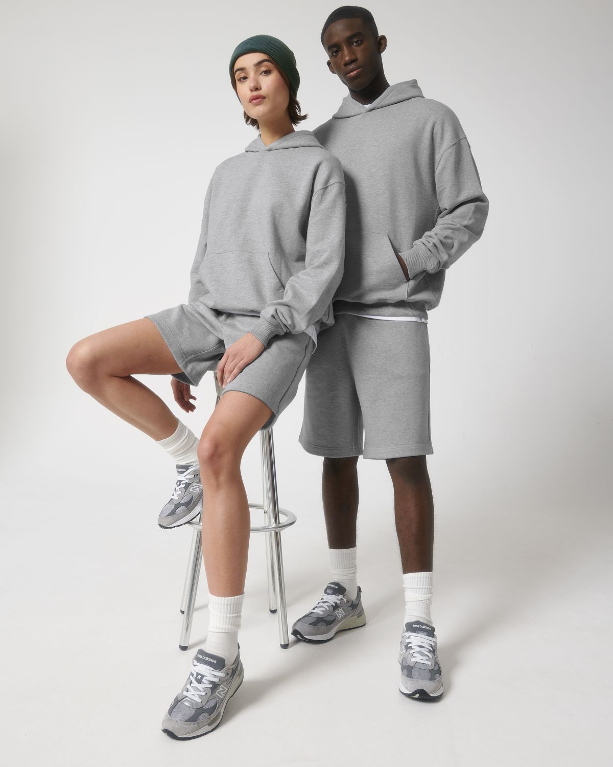 Organic Boxy Heavy Hooded Sweatshirt: Unisex