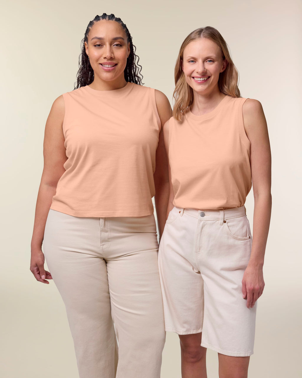 Organic High Neck Tank Top: Womens