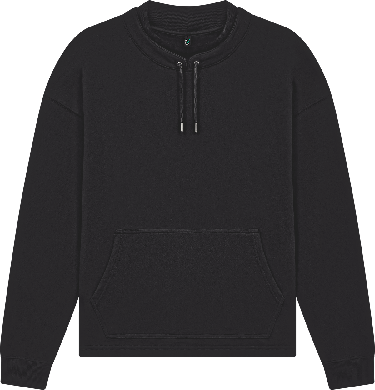 Organic Mock Neck Sweatshirt: Unisex