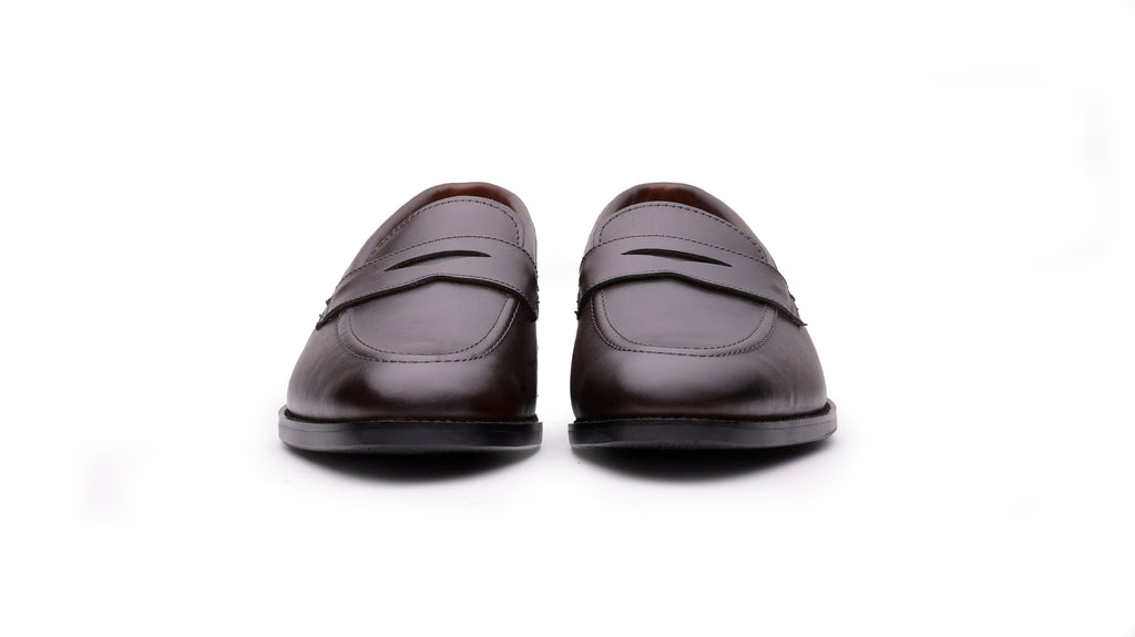 VENTOR Men's Leather Penny Loafers