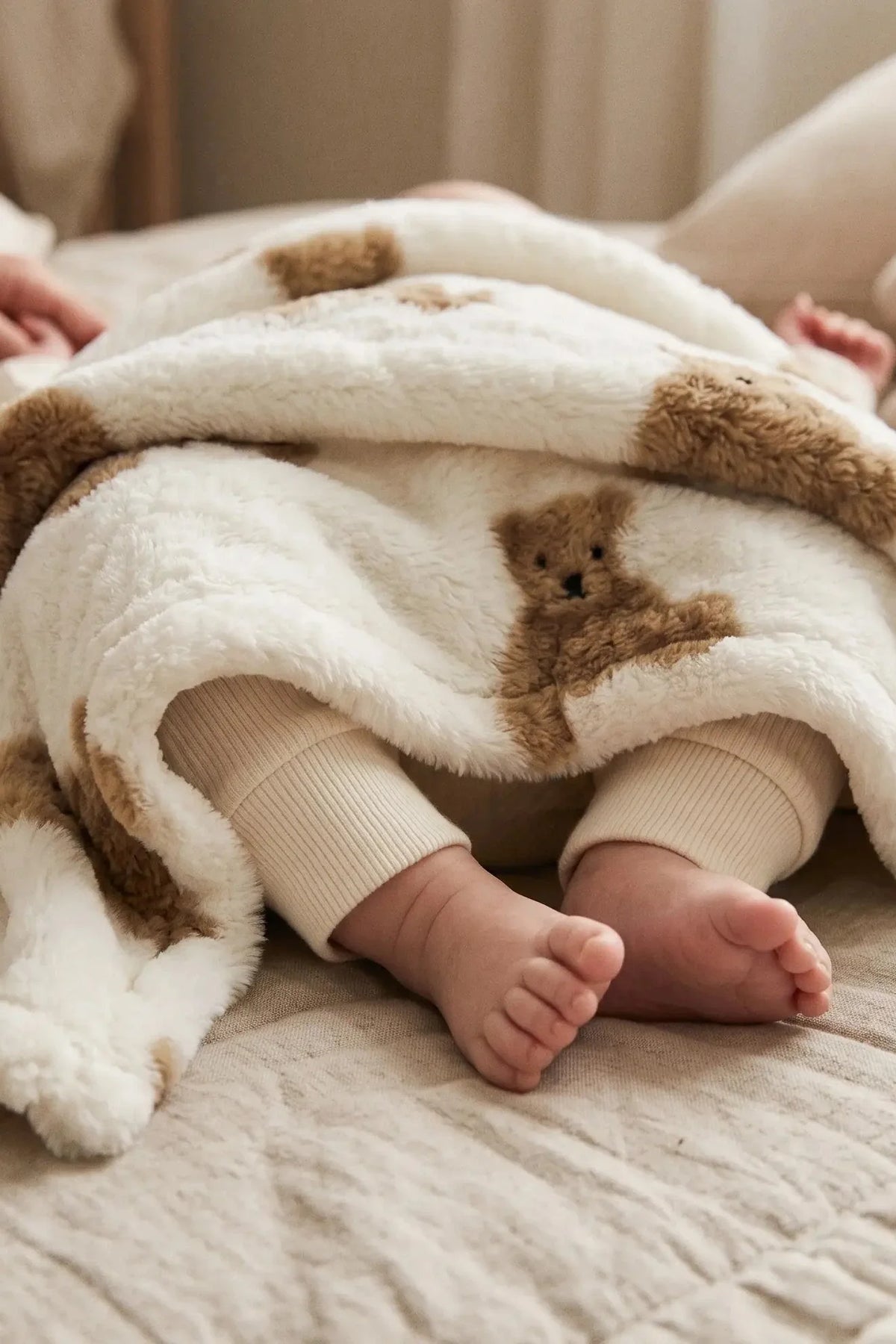 Bear Fleece Minky Blanket Super Soft