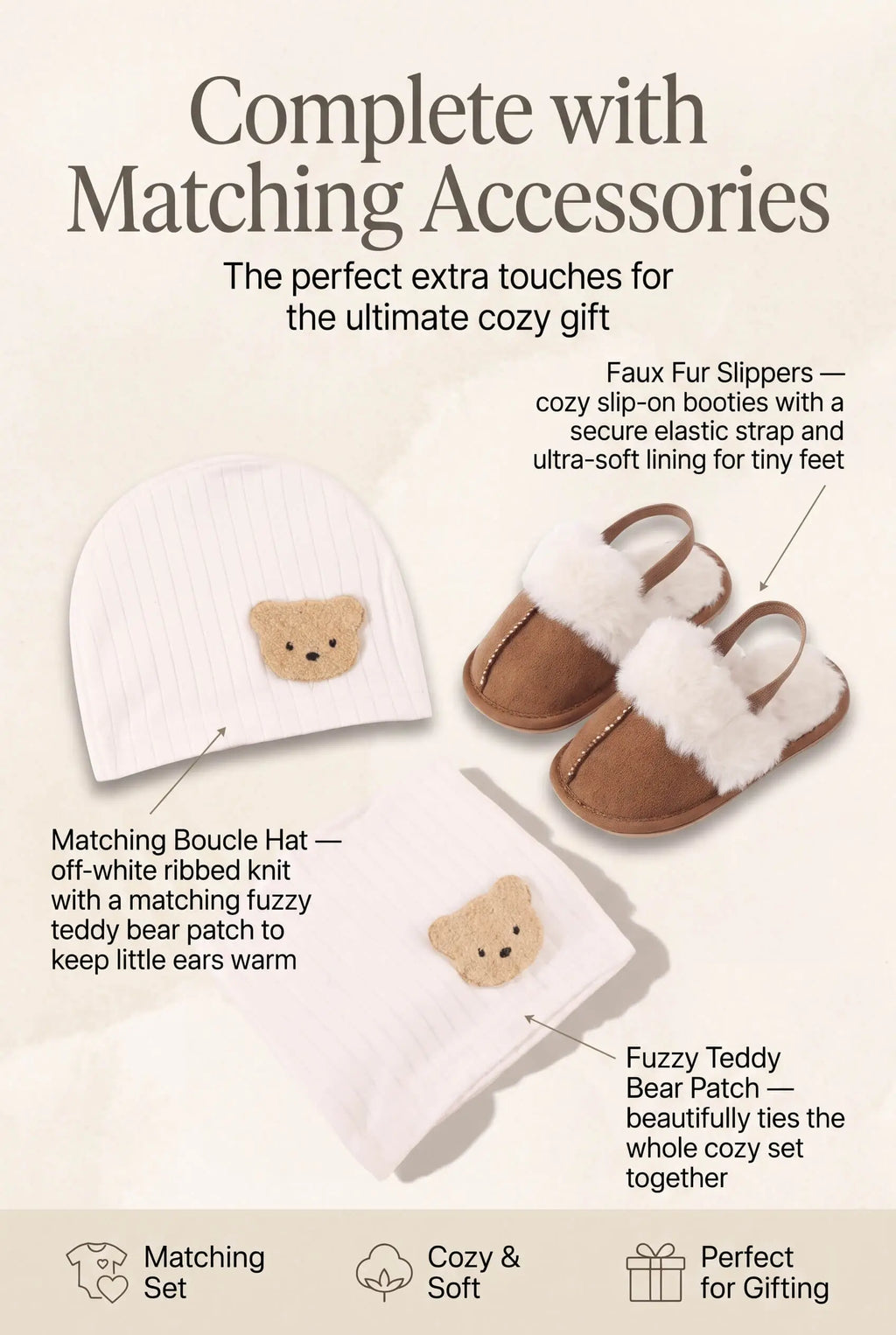 The Cozy Boucle Baby Bear Personalised Gift Box