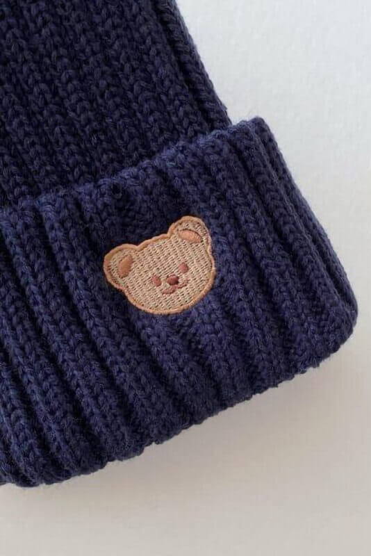 Knitted Bear Beanie