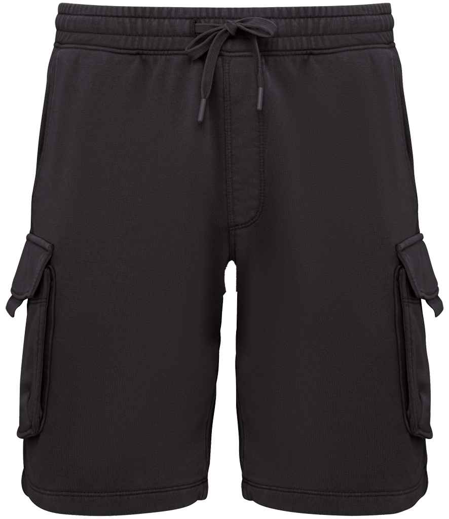 Organic Washed Effect Cargo Shorts