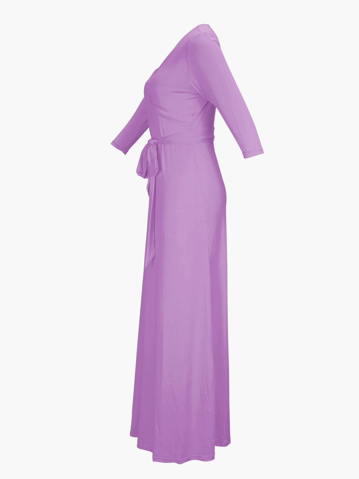 Cross-border Amazon Europe and the United States for Spring, Summer and Autumn Women's Fashion Elegant V-neck Middle Sleeve Casual Long dress