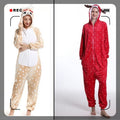 Mixed batch autumn and winter flannel adult cartoon conjoined animal pajamas butterfly Christmas deer home clothes toilet wholesale