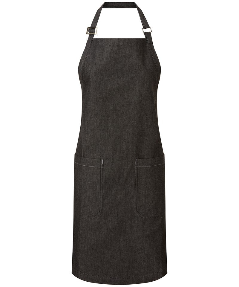 Cotton Denim Bib Apron, Organic And Fairtrade Certified