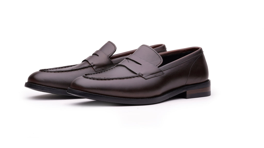 QUIVE London Perth Men's Leather Penny Loafers