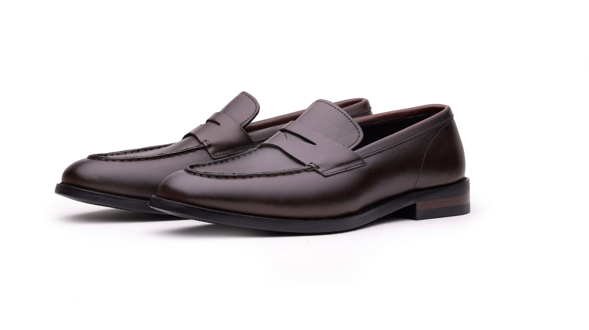 QUIVE London Perth Men's Leather Penny Loafers