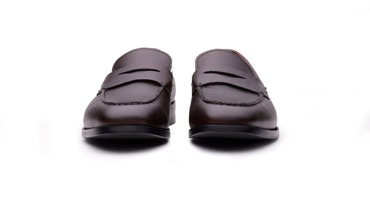 QUIVE London Perth Men's Leather Penny Loafers