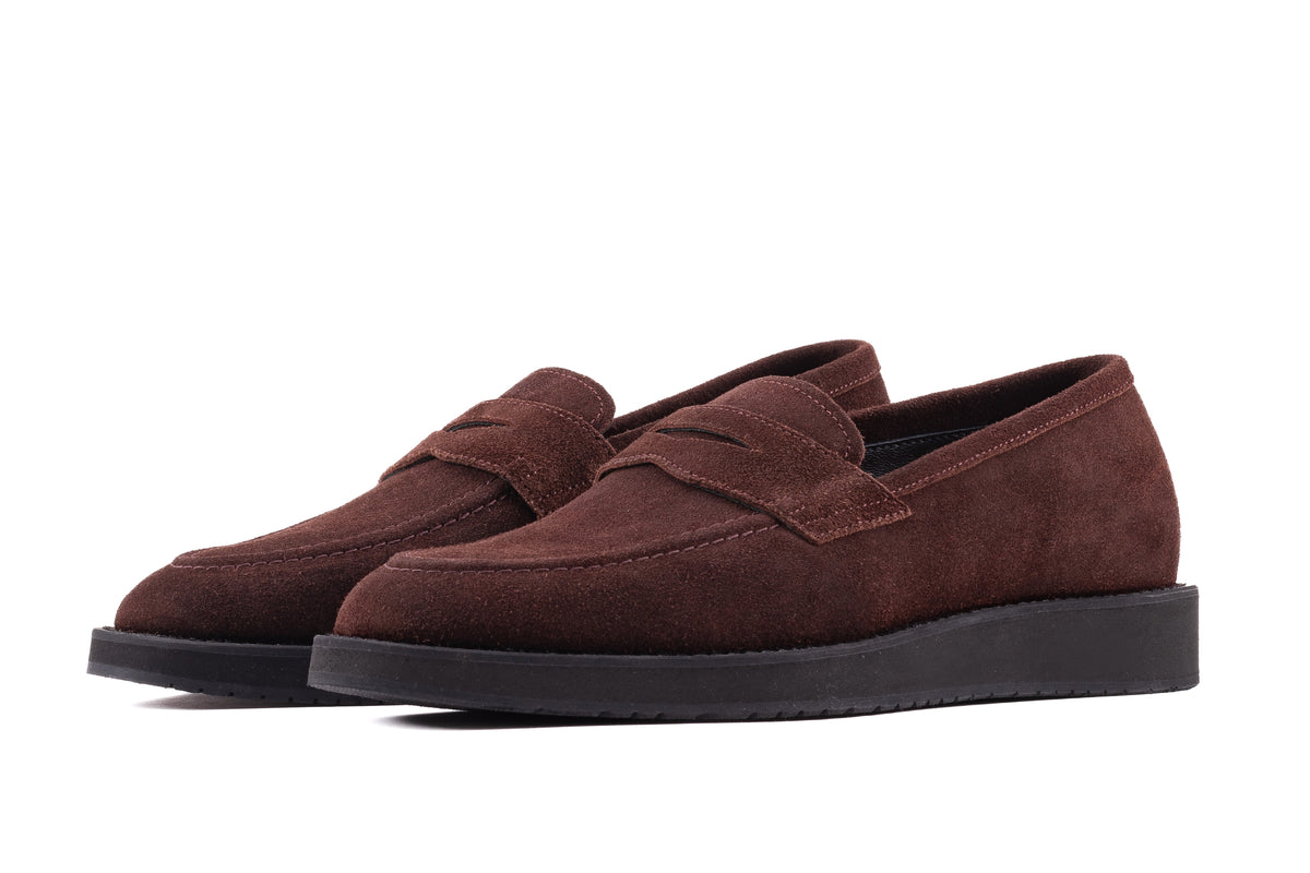 QUIVE London Cambridge Men's Suede Leather Loafers