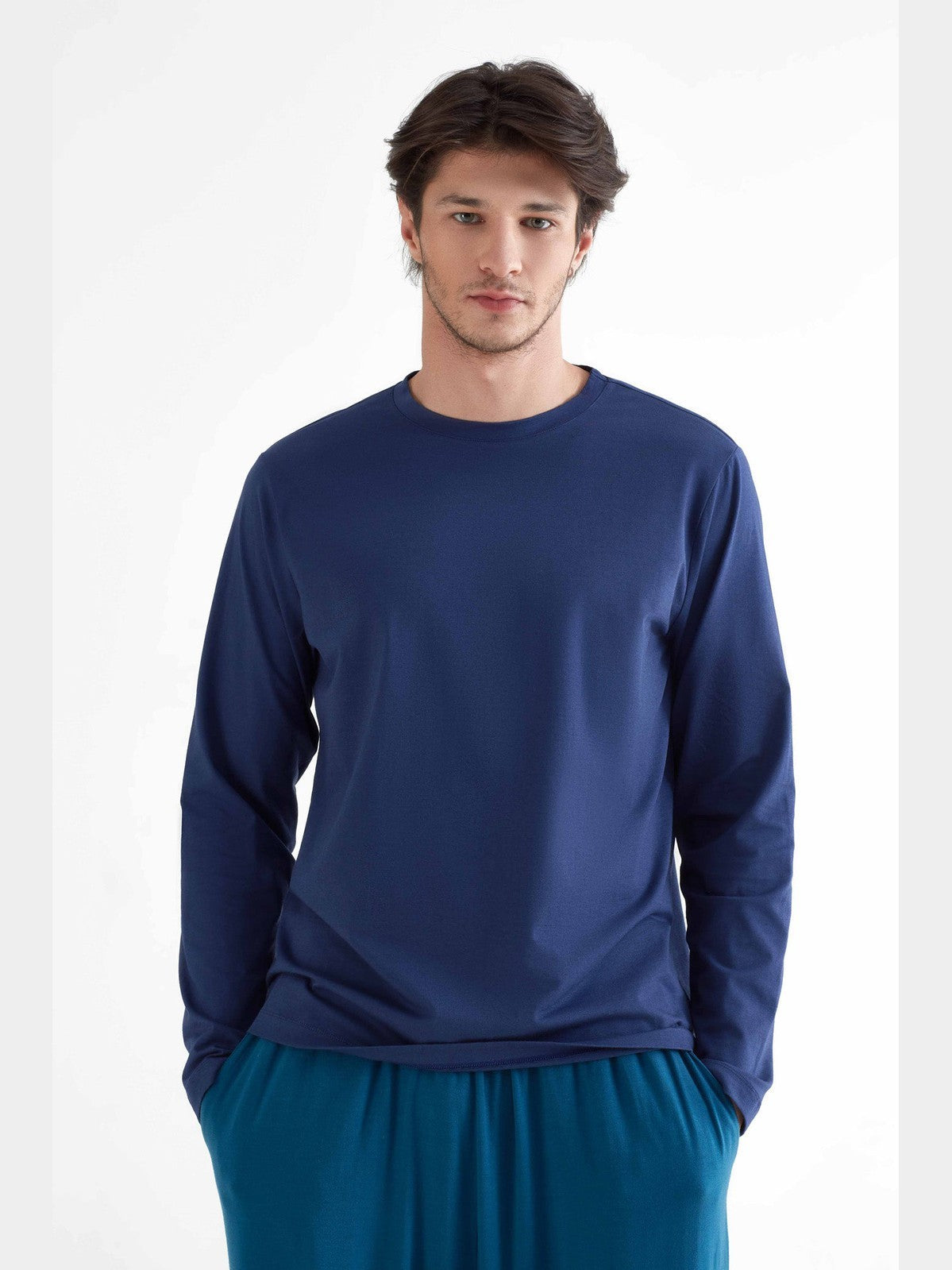 Organic Cotton & Modal Long Sleeve T-shirt: Mens