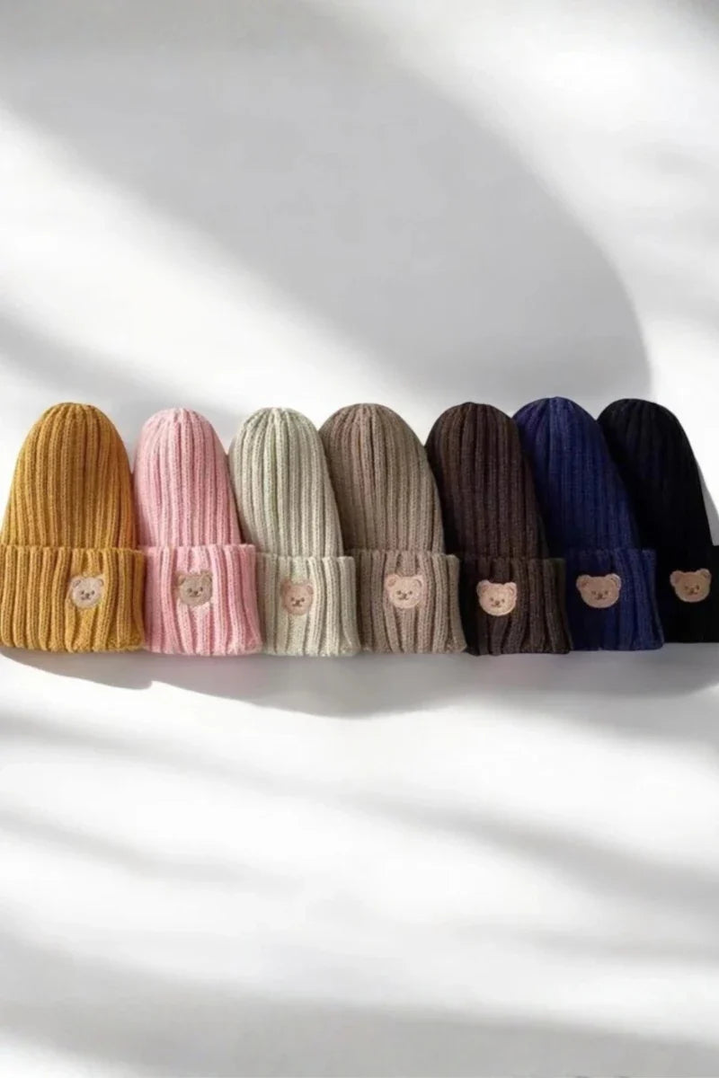 Knitted Bear Beanie