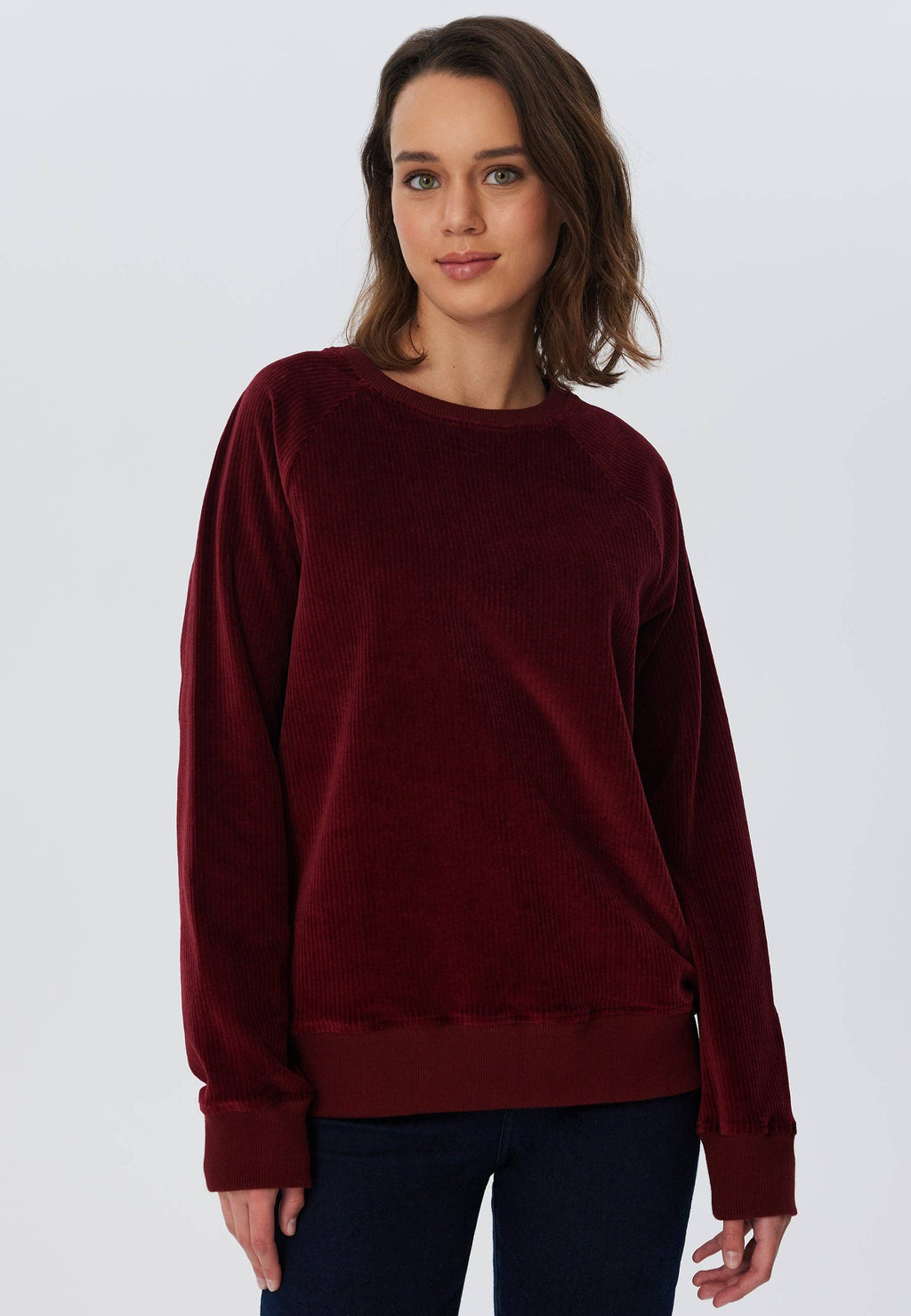 Organic Corduroy Sweatshirt: Womens