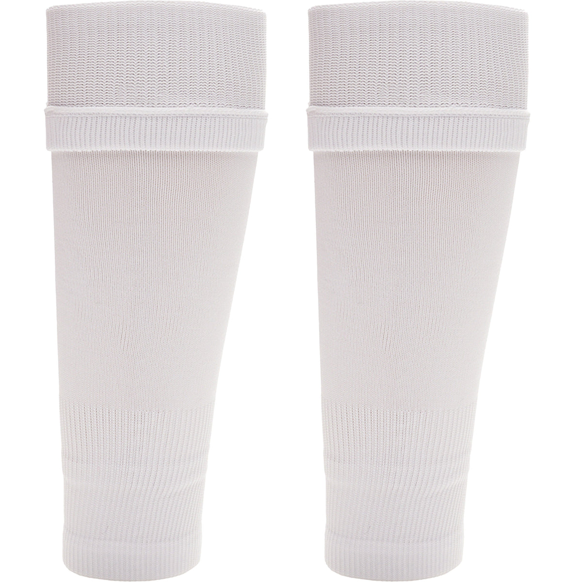 Sock Stack Adult Size White Football Leg Sleeve Socks Compression Over Shin Pads