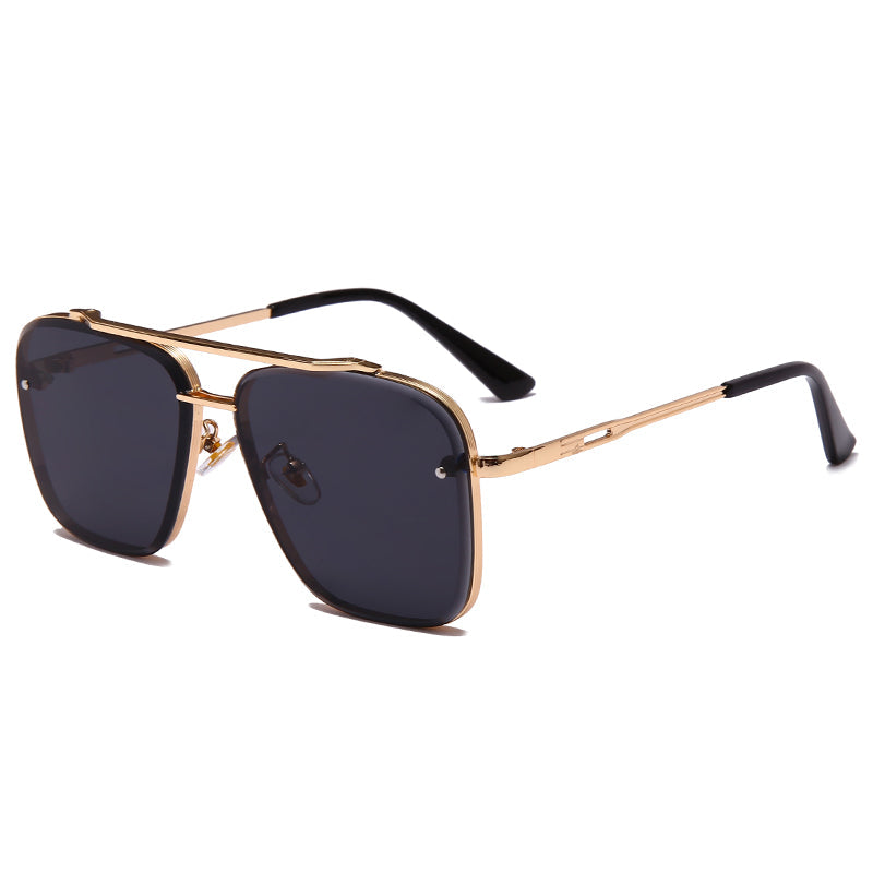 Vintage Metal Frame Sunglasses - Retro Unisex Sunglasses