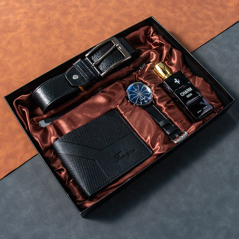 Men's Gift Set - Belt and Wallet Gift Box for Boyfriend, Christmas or Valentine's Day