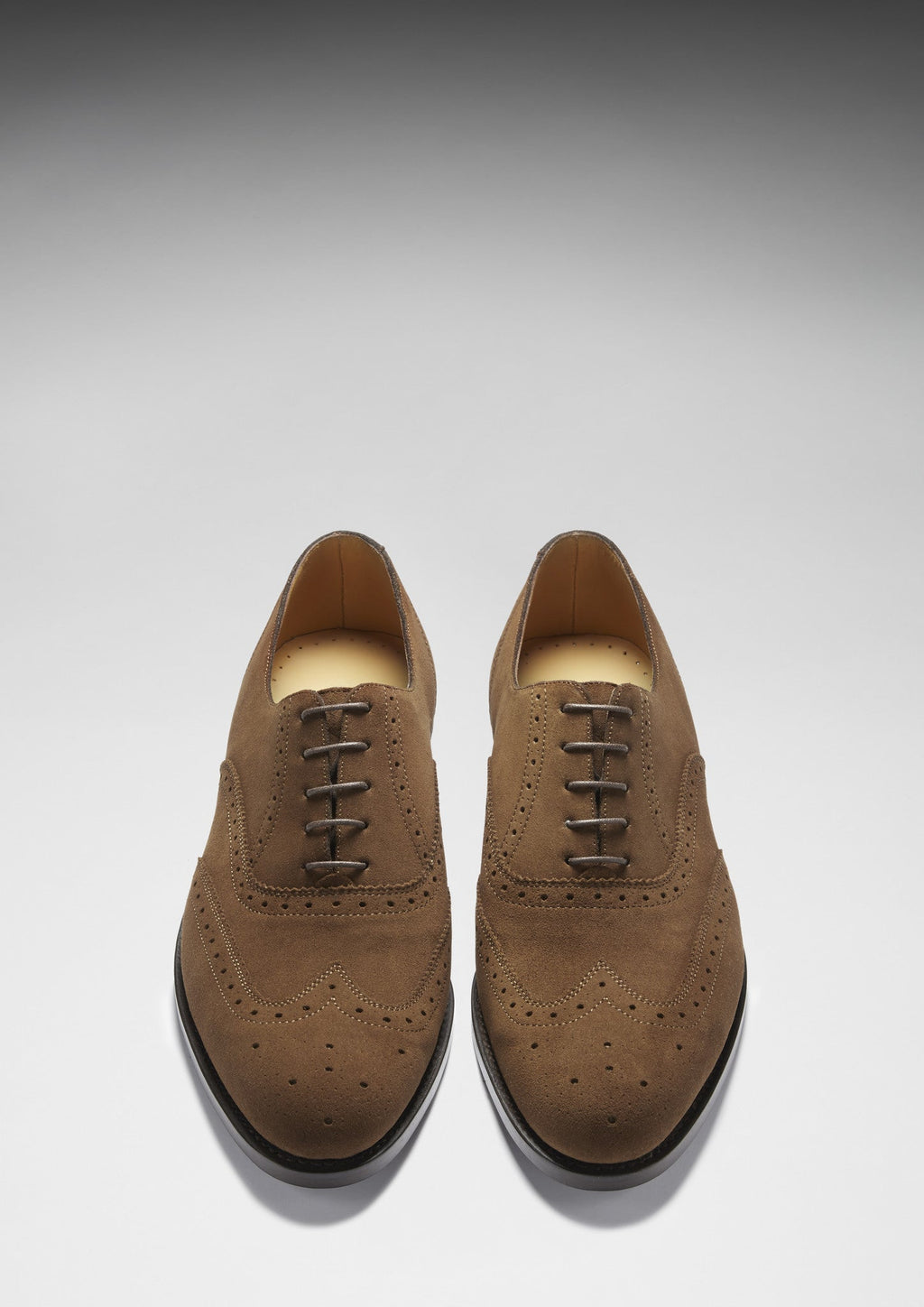 Brown Suede Brogues, Welted Leather Sole
