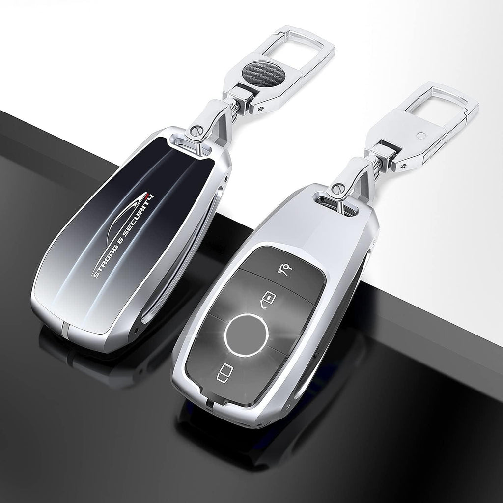 Car Key Shell for Mercedes Benz - Gradient Glass Key Cover for A/C/G/E/S Class