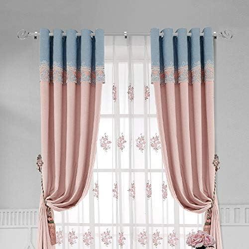 Extendable Curtain Pole 130-240cm Chrome 16/19mm Metal Curtain Rod Set