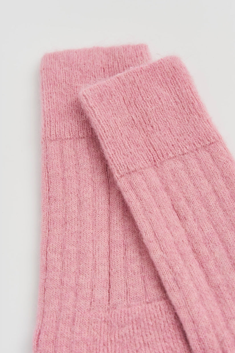 Alpaca Ultra Soft Ribbed Bed Socks