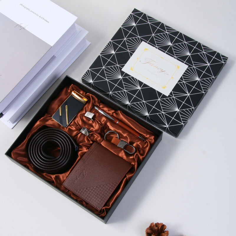Men's Gift Set - Belt and Wallet Gift Box for Boyfriend, Christmas or Valentine's Day