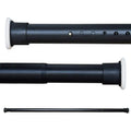 Black Shower Curtain Rod 110-160cm No Drill Tension Pole Extendable Rail