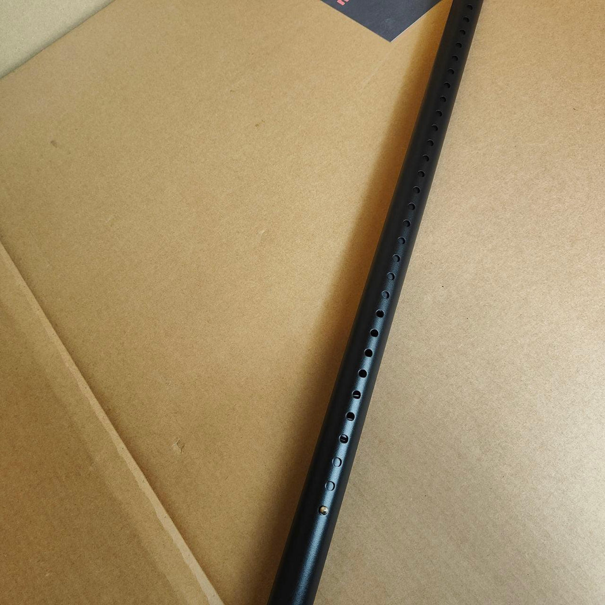 Black Shower Curtain Rod 110-160cm No Drill Tension Pole Extendable Rail
