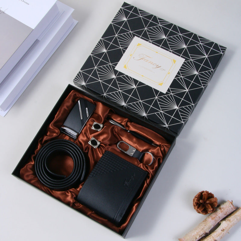 Men's Gift Set - Belt and Wallet Gift Box for Boyfriend, Christmas or Valentine's Day