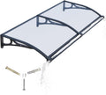 Door Canopy Awning 32 x 80 inch Polycarbonate Aluminium UV Rain Snow Protection