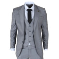 IM30 - Men's Grey 3 Piece Stitch Lapel Formal Suit
