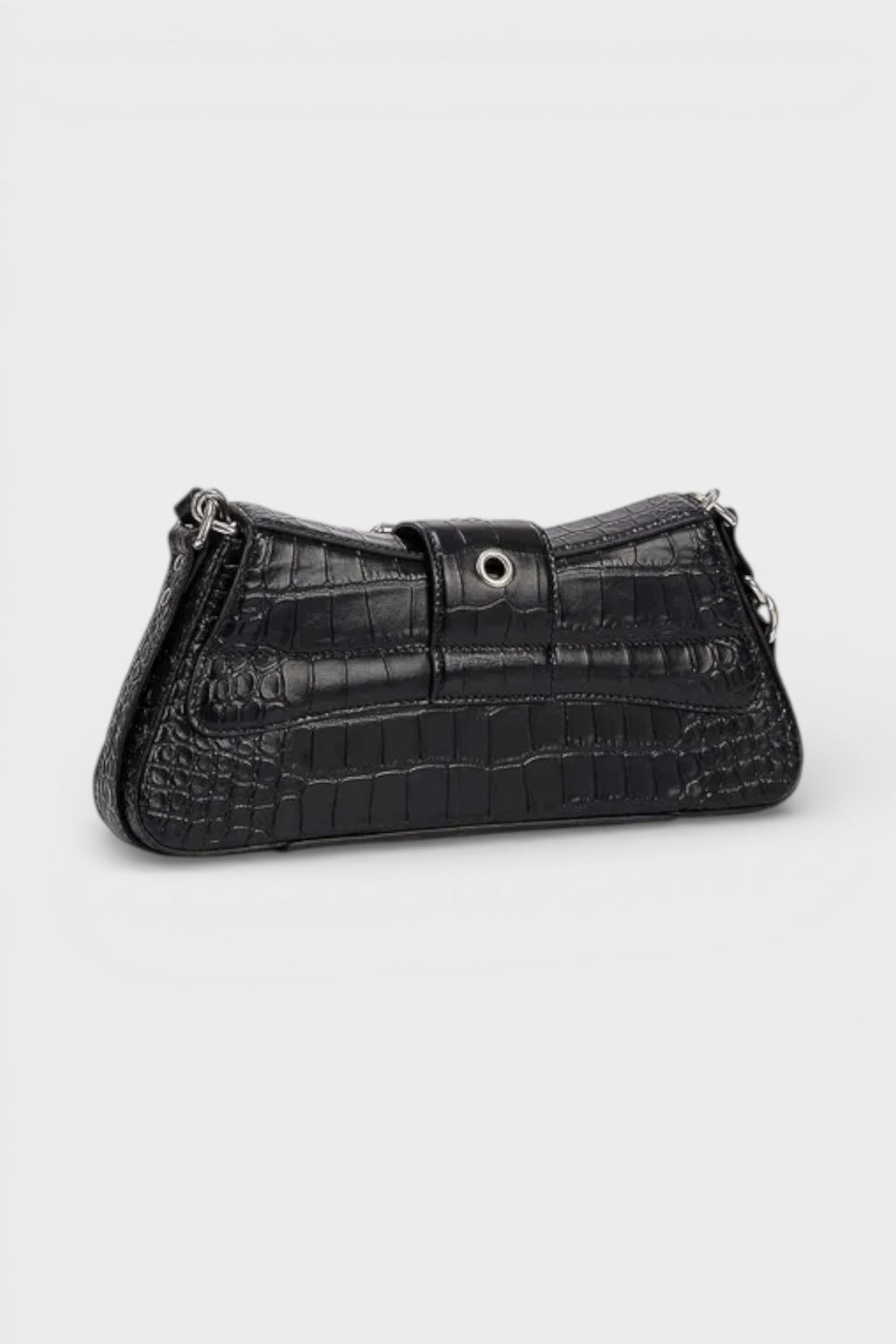 Lindsay Leather Shoulder Bag Black