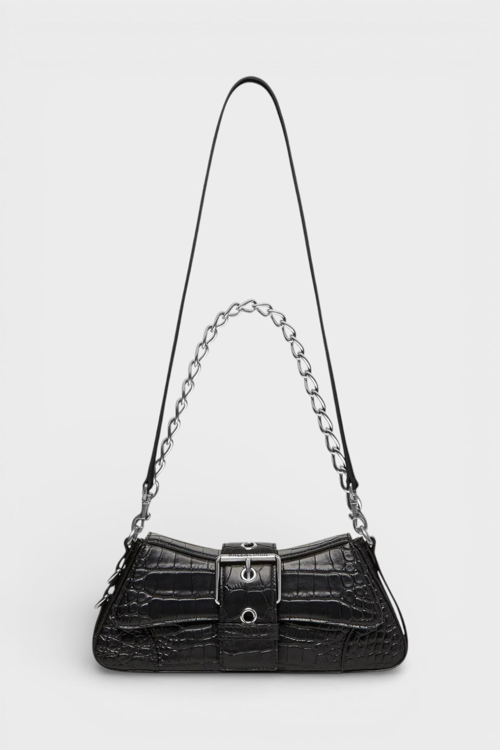 Lindsay Leather Shoulder Bag Black