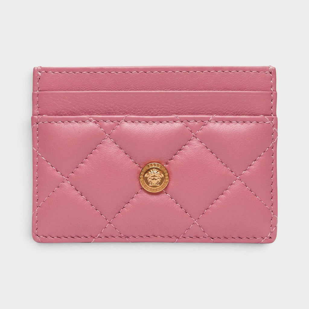 Medusa Card Case Quilted Pink
