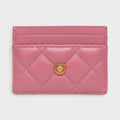 Medusa Card Case Quilted Pink