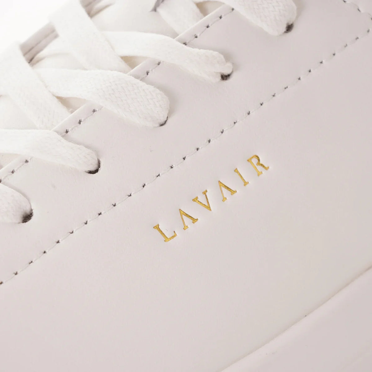 Lavair Linear 2.0 Womens Chunky Trainers Leather White Black Sneakers UK 5 EU 38