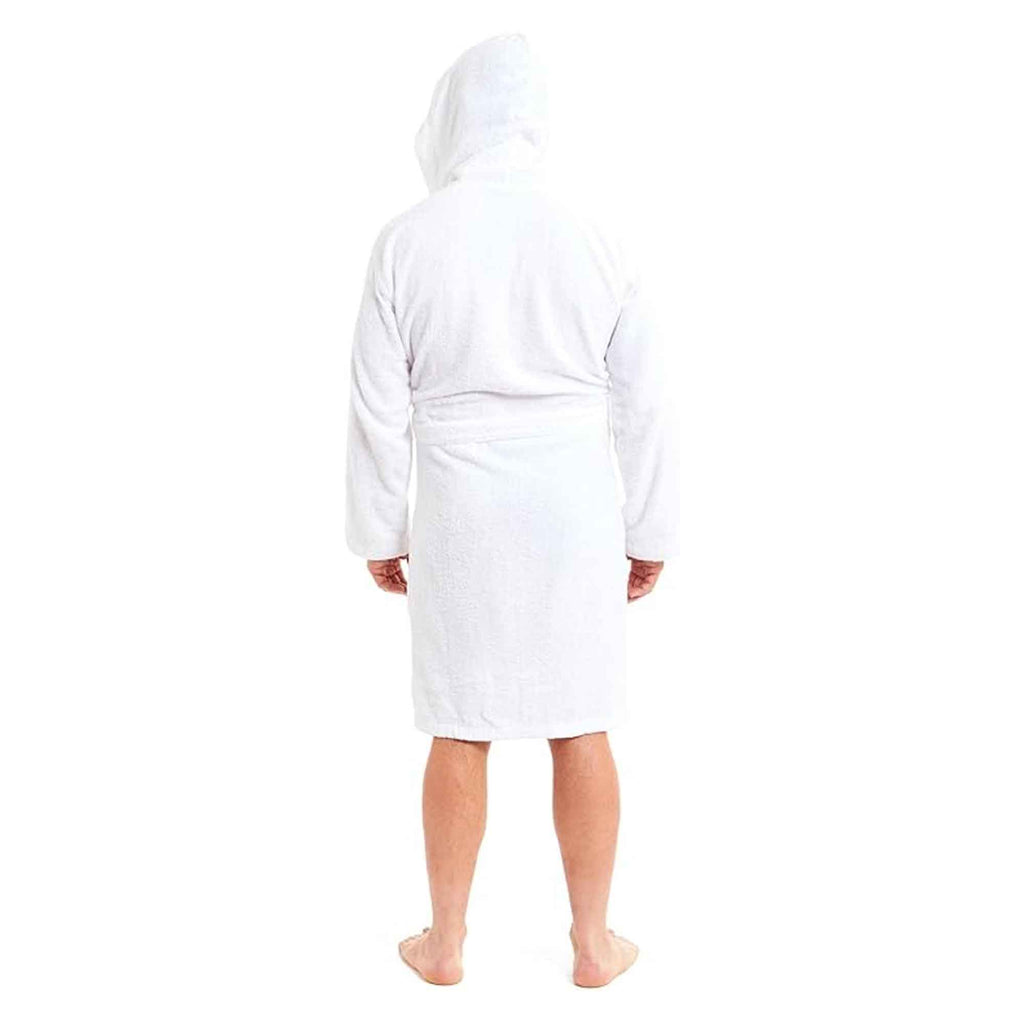 Toro Rocco Men's Bamboo Hooded Bath Robe Towelling Gown Quick Dry Ultra Absorbent Cotton Cosy Super Soft Robe