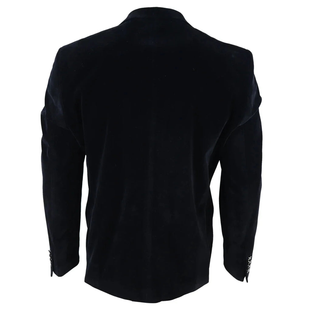 Men's Soft Velvet 1 Button Dinner Jacket Tuxedo Blazer