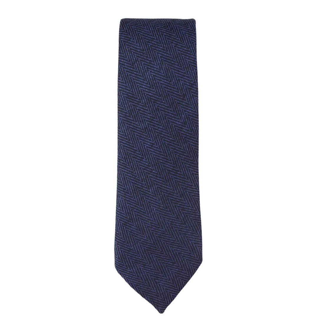 Men's Tweed Herringbone Tie & Pocket Square Set