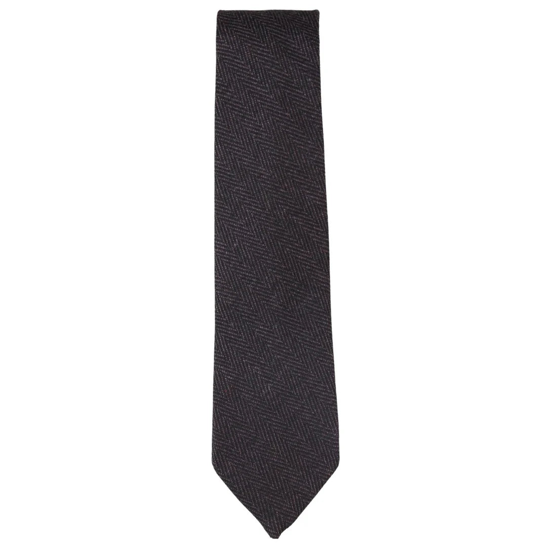 Men's Tweed Herringbone Tie & Pocket Square Set