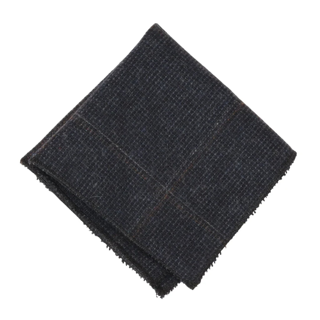 Men's Wool Blend Herringbone Plaid Tweed Tie